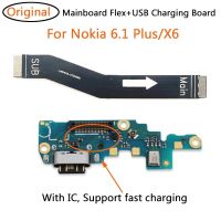 Original USB Charging Charger Dock Port Board For Nokia X6 6.1 Plus TA-1099/1103 Main Mainboard Connector Flex Cable Mobile Accessories