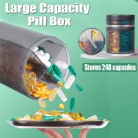 Pill Box Weekly Medicine Storage Boxes tablet Dispenser Organizer Compartment Adjustable Vitamin Storage Pill Cases Container Medicine  First Aid Stor