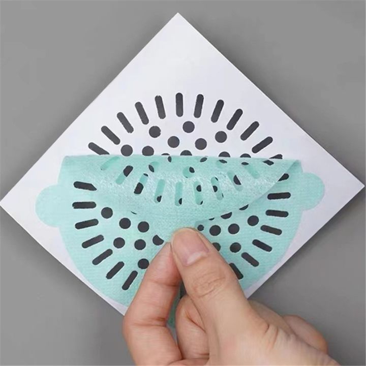disposable-bathroom-drain-hair-catcher-stopper-filter-sticker-wash-basin-sewer-outfall-sink-anti-clog-strainer-kitchen-sink-plug