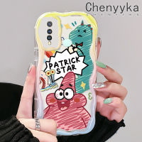 เคส Chenyyka สำหรับ VIVO Y19 Y5s เคสลายการ์ตูนปลาดาวแพททริกลายเนื้อครีมขอบคลื่นกันกระแทกแบบใสนิ่มเคสมือถือสร้างสรรค์เคสโปร่งใสลายกล้องถ่ายรูปซิลิกาเจลฝาครอบป้องกัน