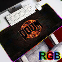 Large Mousepad RGB Girls Doom Quintuplets Otaku Mouse Pad Led Cartoon Computer Keyboard Deskmat Carpet Gaming Accessies