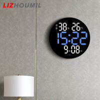 LIZHOUMIL นาฬิกานาฬิกาปลุกดิจิตอล Led 10นิ้ว,นาฬิกาอิเล็กทรอนิกส์2สีสุดสร้างสรรค์สำหรับตกแต่งสำหรับห้องนั่งเล่น