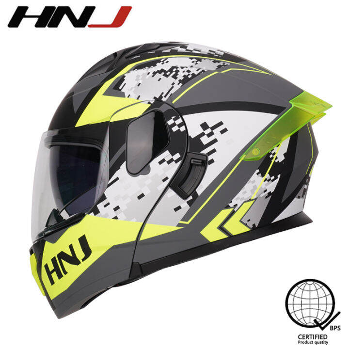 HNJ 937 ICC Standard certification motorcycle full face helmet and full ...