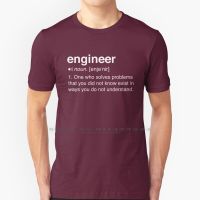 Funny Engineer Definition T Shirt Cotton 6Xl Civil Engineer Mechanical Engineering Chemical Engineering School Engineering