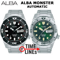 ALBA AUTOMATIC ของแท้ รุ่น AL4419X AL4421X นาฬิกาชาย ทรง MONSTER สแตนเลส เครื่องออโต้ ประกัน1ปี AL4419 AL4421