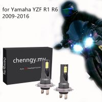 2PCS Pro ไฟหน้ารถมอเตอร์ไซค์แบบ LED ชุด Low-ไฟสูงตั้งค่าสำหรับยามาฮ่า YZF R1 R6 2009-2016อุปกรณ์เสริม