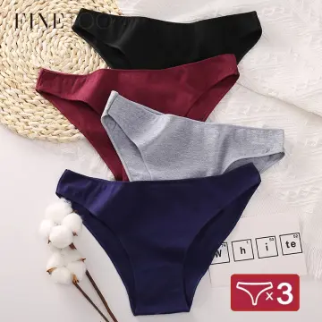 3PCS/Set Cotton Underwear Women M-XL Comfortable Panties Solid