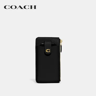 COACH กระเป๋าสตางค์ผู้หญิงรุ่น Essential Phone Wallet สีดำ CJ866 B4/BK