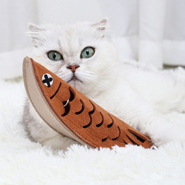 ms-รูปร่างปลาตลกรั่วของเล่นอาหารจิ๊กซอว์ป้องกันการกัดฟันทำความสะอาดฟันกรามของเล่นสำหรับสุนัขแมว
