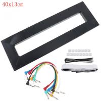 40 x 13cm Guitar Pedal Board Setup Style DIY Guitar Effect Pedalboard with 6pcs 22cm Patch Cable
