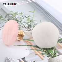 ✜✷☍ 1pc Natural Rose Quartz/White Crystal Brass Drawer Handle Kitchen Cabinet Door Wardrobe Knob Handle for Furniture