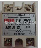 SSR-25VA 2ชิ้น25A จริง5000K โอห์มถึง24-380V AC SSR 25VA รีเลย์ตัวควบคุมความต้านทานของรัฐของแข็ง