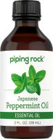 PipingRock Japanese Peppermint Oil 2 fl oz (59 mL) Bottle ผลิตภัณฑ์คุณภาพจาก Piping Rock