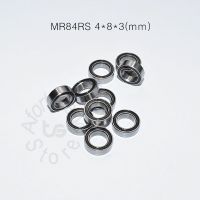 Miniature Bearing MR84RS 10 Pieces 4*8*3(mm) free shipping chrome steel Rubber Sealed High speed Mechanical equipment parts Axles  Bearings Seals