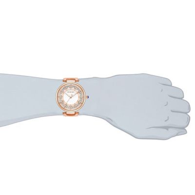 TOP โรสโกลด์เข็มขัดหนังควอตซ์นาฬิกาเรียบง่ายนาฬิกากันน้ำนาฬิกาข้อมือสบายๆสำหรับผู้ชายและผู้หญิง