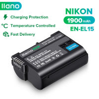 LLANO แบตเตอรี่กล้อง Nikon EN-EL15 Camera Battery 1900mAh for D7100 D7500 D750 D700 D7200 D810 D850 D800 D800E D810A P520 P530 D500 D600 D610 V1 Z6 Z7 V1Z5 Z72 Z62 แบตเตอรี่กล้องดิจิตอล Nikon SLR Digital Camera Battery