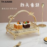 luxury glass fruit bowl of snack tray contracted home sitting room candy nuts to receive dish