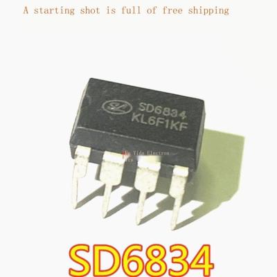 10Pcs ใหม่ SD6834 SD6834BLED LCD ชิปควบคุม DIP-8ปลั๊กตรงสามารถยิงตรง