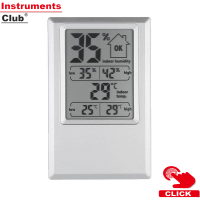 Instruments ° C/° F เครื่องวัดอุณหภูมิดิจิตอลไฮโกรมิเตอร์อุณหภูมิในร่มเครื่องวัดความชื้น MAX Min Value Comfort Level DISPLAY