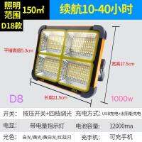 ไฟโซล่าเซล Solar Light LED แสงสีขาว โซล่าเซลล์ สปอตไลท์ D8 1000W