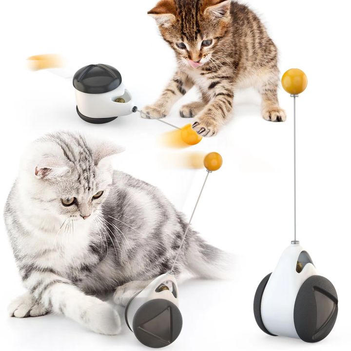 ของเล่นแมว-ล้อรถ-แคทนิปบอลลูกเล็ก-cat-auto-teaser-toy-car