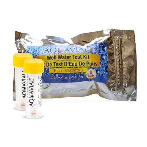 AquaVial Well Water Testing Kit 2 Pack E Coli and Coliform Water Test