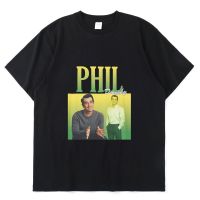 เสื้อยืดโอเวอร์ไซส์เสื้อยืดแขนสั้นลําลอง ผ้าฝ้าย แบบบาง ทรงหลวม พิมพ์ลาย Phil Dunphy TV Show สไตล์ฮิปฮอป สําหรับผู้ชายS-  A6NP