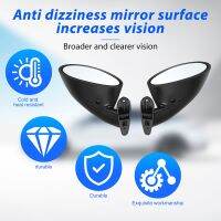 Style Left &amp; Right Car Classic Retro Door Wing Side Mirror Rearview Vintage Universal Black