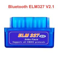 แรงบิด PC แอนดรอยด์สำหรับโปรโตคอล OBD2ทั้งหมดรองรับเครื่องอ่านรหัส V1.5 ELM327 V2.1 V1.5วินิจฉัยเครื่องมือบลูทูธ ELM327 OBD HH