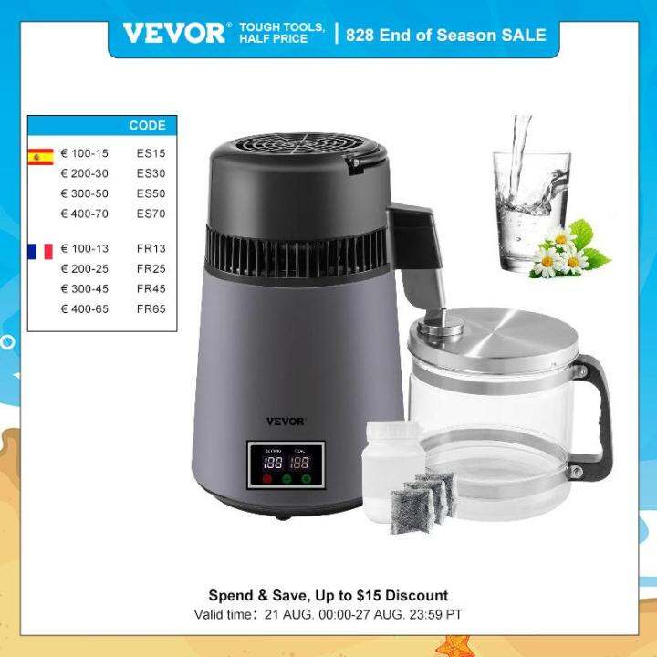 VEVOR 4L Pure Water Distiller Dental Distilled Water Filter Electric ...