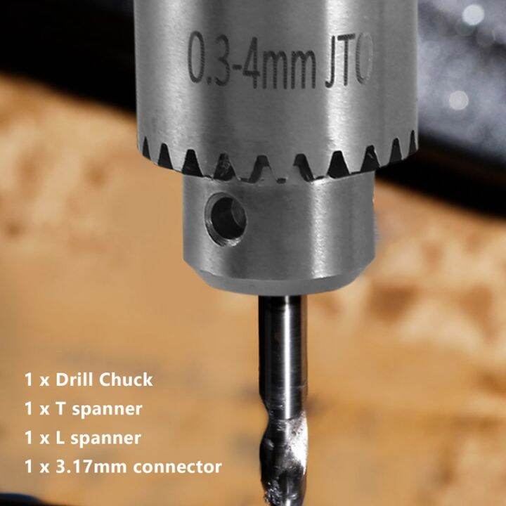 hot-electric-drill-grinding-mini-drill-chuck-key-keyless-drill-chucks-0-3-4mm-capacity-range-w-3-17mm-shaft-connecting-rod