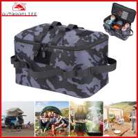 [Arrive 1-3 Days] Cookware Utensils Organizer 600D Oxford Pot Pan Carry Sack Large Capacity Wear-resistant Portable for Picnic Travel Hiking