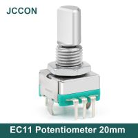 5Pcs EC11 Digital Potentiometer Half Axis Rotary Handle 20mm Rotary Encoder Coding Switch with Switch 5 Pin