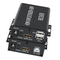 Almencla HDMI KVM Extender 60M ตัวรับส่งสัญญาณประเภทปลั๊ก UK