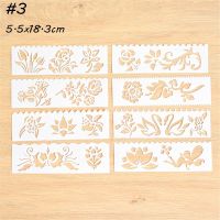 Hot 8pcs/Set Flowers Layering Stencils For Walls Painting Scrapbooking Stamp Album Decor Embossing Paper Card Painting Template Rulers  Stencils