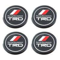 สติ๊กเกอร์ติดดุมล้อ สติกเกอร์เรซินโลโก้ TRD Racing Develpment ขนาด 50mm. (1 ชุดมี 4 ชิ้น)