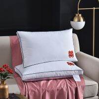 Limited Real Pure Cotton Pillow Goose Down Bed Pillows Neck Protection Slow Rebound Maternity For 41*67*5CM Orthopedic Sleeping