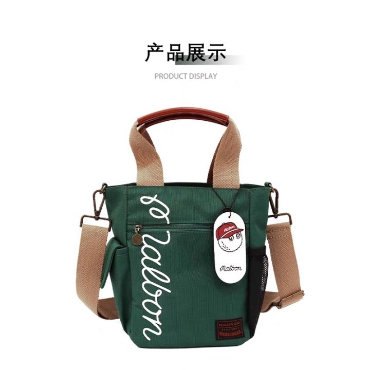 new-สินค้าใหม่-malbon-กระเป๋าถือ-กระเป๋าสะพายไหล่-ทรงบักเก็ต-ผ้าแคนวาส-สไตล์เกาหลี-เหมาะกับการเล่นกอล์ฟ-sb026