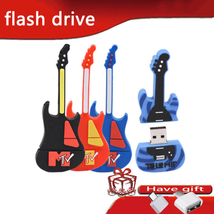 4 colors electric guitar USB storage Pendrive 32GB 64GB 128GGB 256GB ...