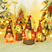 2023 Light LED New Cute Thanksgiving Turkey Gnome Stuffed Plush Toy For Home Garden Decoration Handing Ornaments