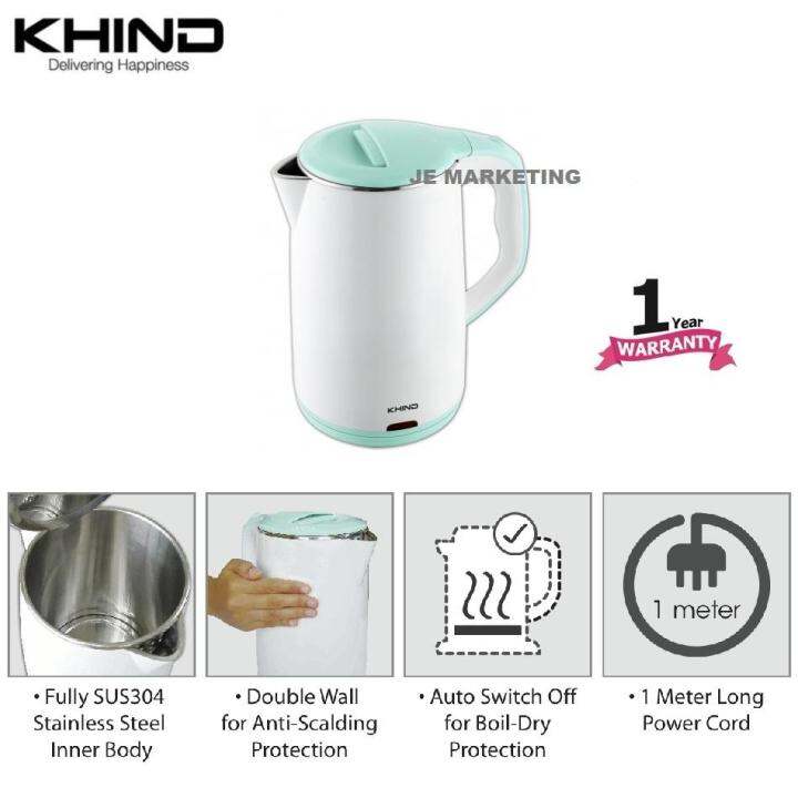 KHIND 2L JUG KETTLE EK2000 Lazada