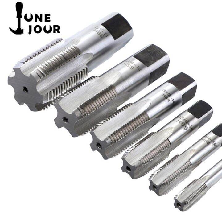 sunray-junejour-ลูกแบริ่งเหล็กท่อทรงกระบอกต๊าปเกลียว-g1-8-1-4-3-8-1-2-3-4เกลียวซ่อมแตะเครื่องมือมือ