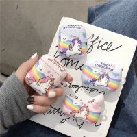 ✹ Cute Cartoon Robot Unicorn Attack Earphone Case for Airpods 3 2 1 Pro rainbow IMD Wireless bluetooth headset Cover Fundas