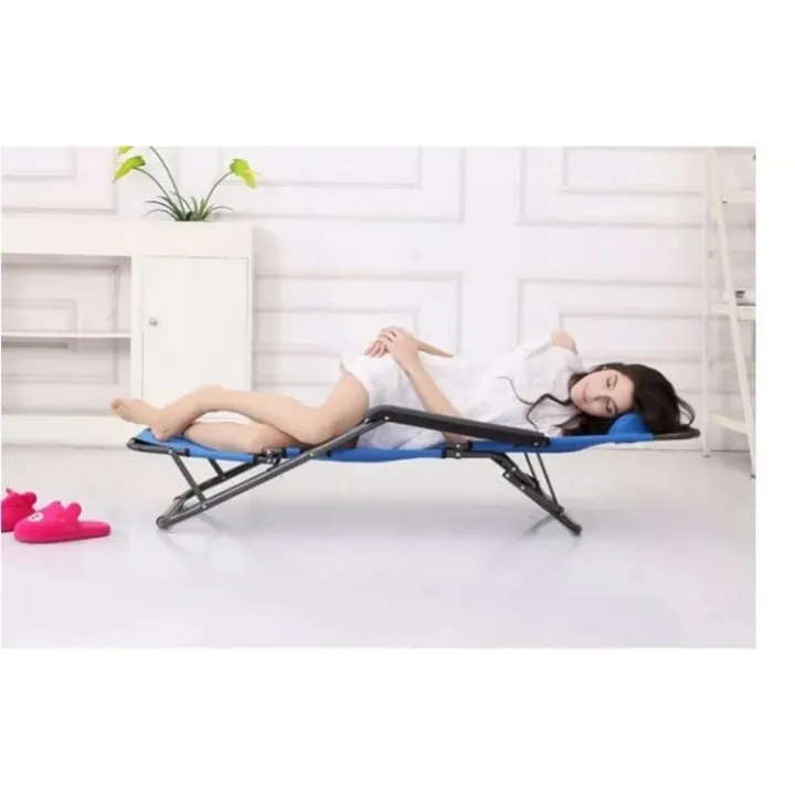 2 in 1 Foldable Reclining chair bed Head rest Lazada PH
