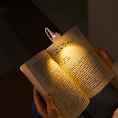 Mini Folder Book Light Portable Clip Night Lamp Usb Charging Led Dimmable Bedroom Eye Protect Camping Led Clip 360° Flip 400 Ma Night Lights