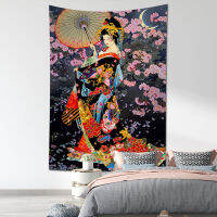 Hot Selling Tapestry Wall Decor Japanese Ukiyo-e Ladies Tapestry Wall Background Handing Cloth