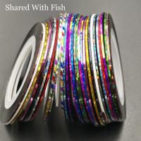 28pcs/pack colorful Tinsel Chenille Fly Tying Material UV Shinning Lines Tape for Fly Fishing Nymph Chironomid 1mm*20yards Accessories