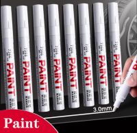 5/4/3/2/pc White Paint Pen 3.0 Thick Paint Marker Industry For Waterproof Automobile Tire Pen DIY Hand-painted Shoes Graffiti