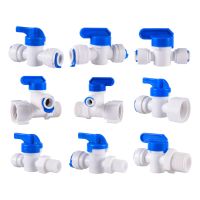 ✆¤ RO Water Straight 1/4 3/8 OD Hose 1/4 BSP 1/2 Male Thread Quick Connect Fittings Plastic Ball Valve Reverse Osmosis Fitting