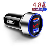 【┋】 C&amp;T e-Mart ที่ชาร์จแบตในรถ QC3.0 2พอร์ต Fast Charging สำหรับ11 8 Plus Aluminium Dual USB Car Charger Adapter